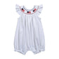 USG-333 USA HAND SMOCKED PIMA RUFFLE BUBBLE