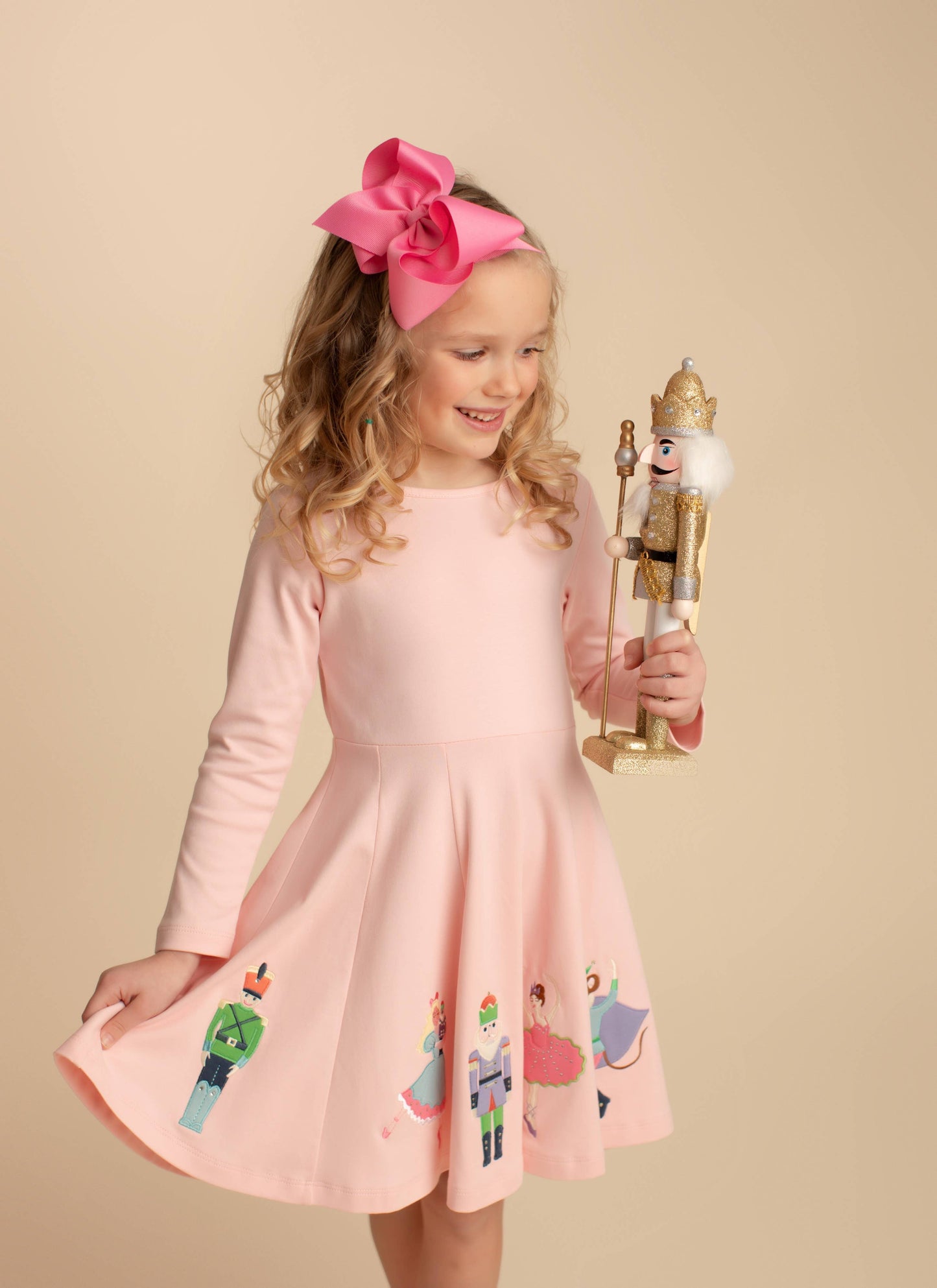 GIRL-Nutcracker Celebration Dress-Rose Shadow