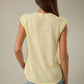 ROLLUP MUSCLE TEE "FAITH" LT WEIGHT SWEATER TOP