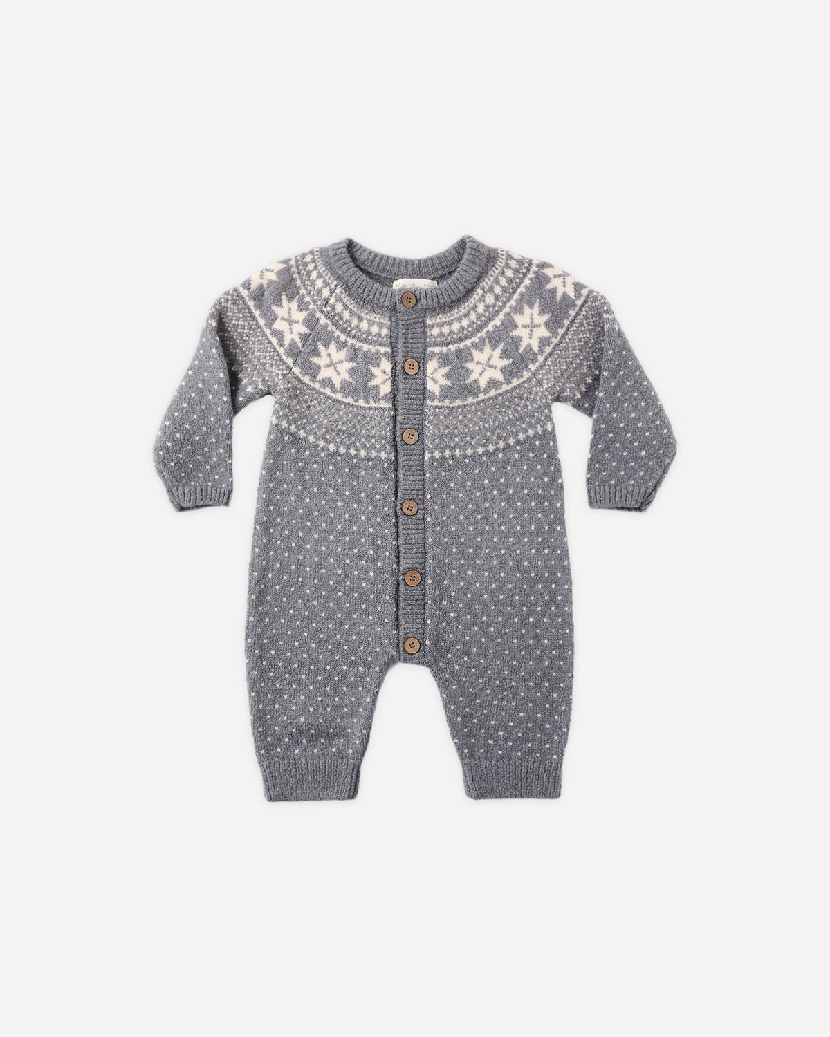 Rylee + Cru Fair Isle Romper Slate