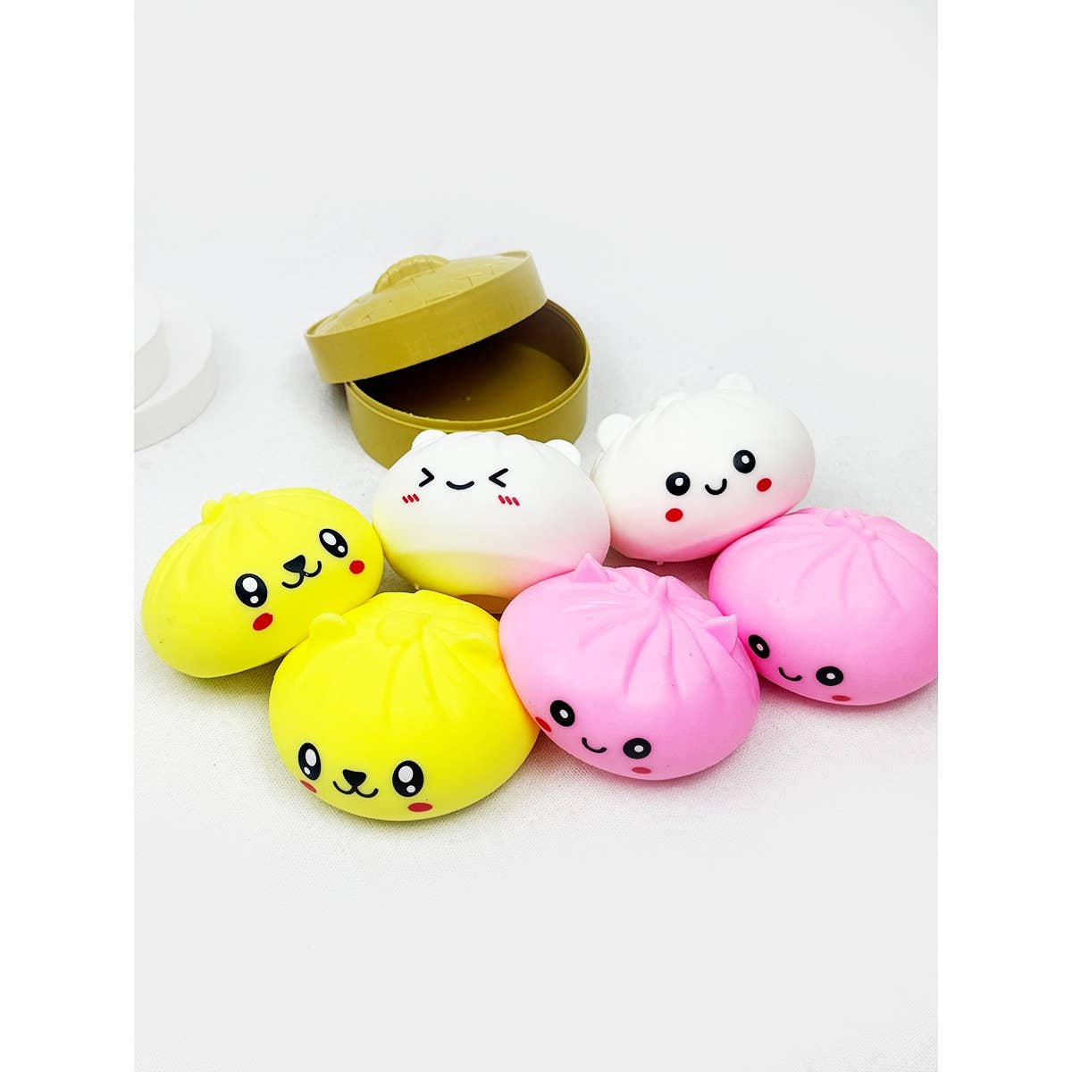Mystery Dumpling Flour Squishy Box with Steamer
