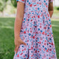 Ollie Jay Classic Twirl Dress in Pink Celebration