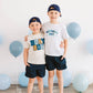 Sweet Wink Birthday Boy Checker Short Sleeve T-Shirt