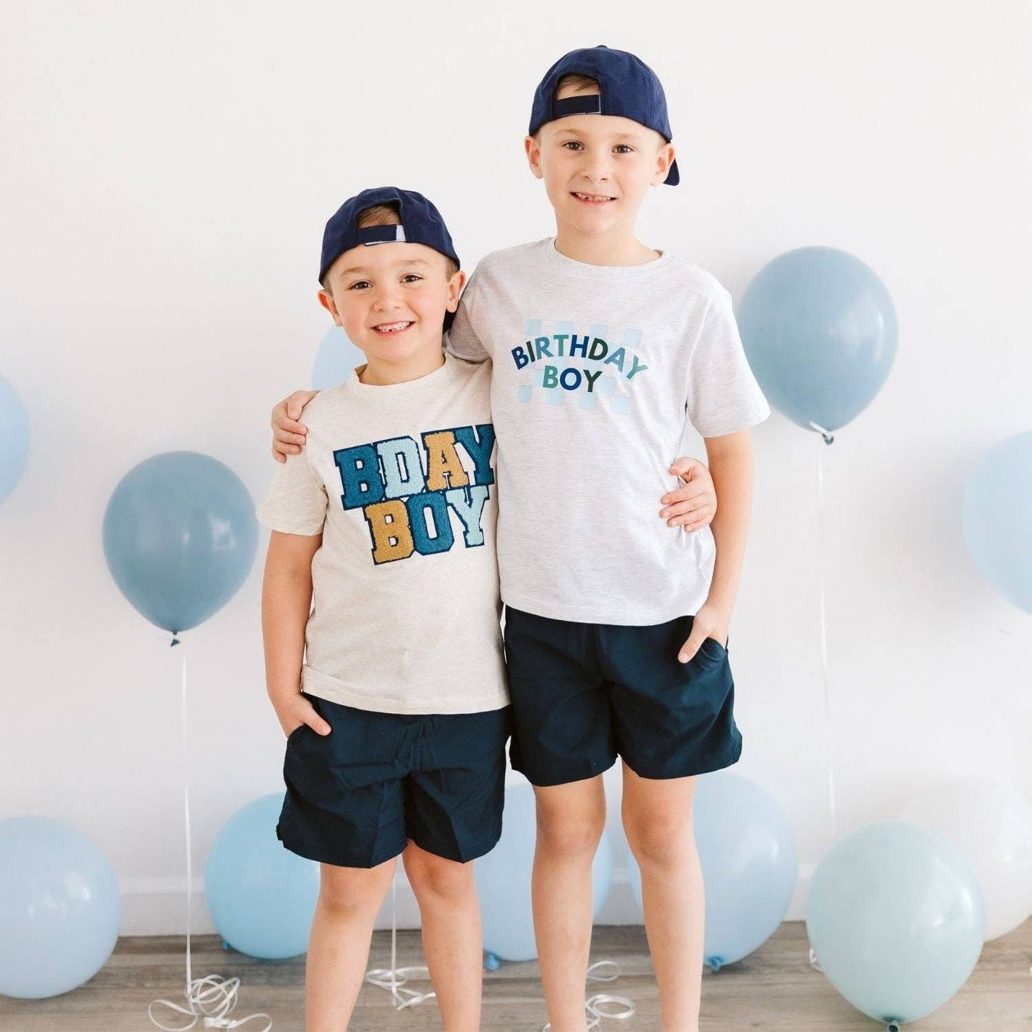 Sweet Wink Birthday Boy Checker Short Sleeve T-Shirt