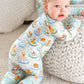 Convertible Zip Romper | Poolside Pups Blue