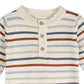 Multicolor Stripe Chunky Sweater Knit Baby Jumpsuit -Organic