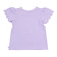 Girls Lavender Scallop Tee