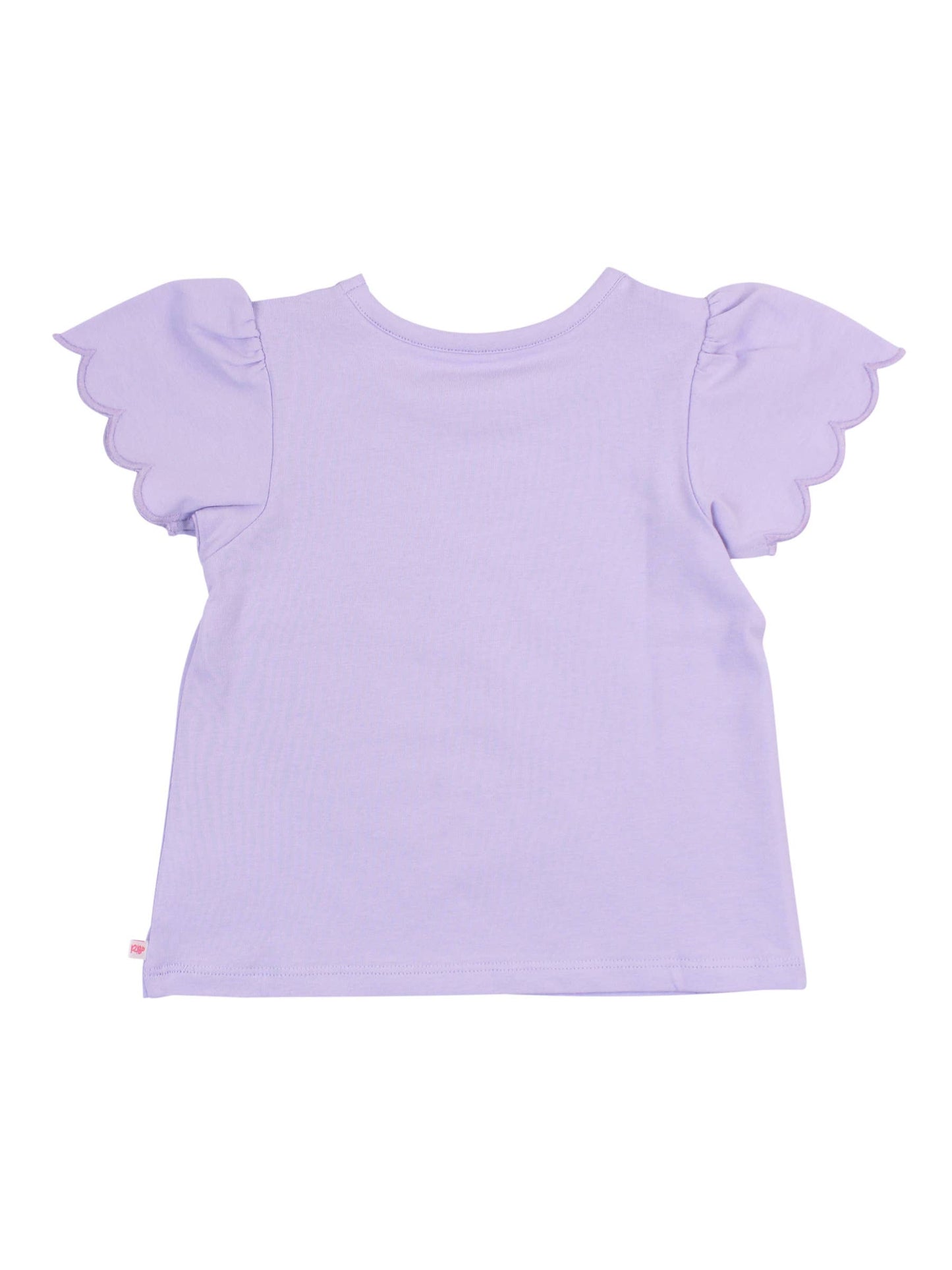 Girls Lavender Scallop Tee