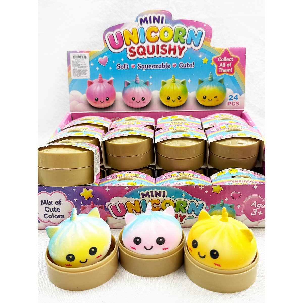 Mini Unicorn Mystery Dumpling Squishy with Steamer