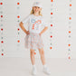Patchwork Bow Patch Short Sleeve T-Shirt - Fourth of July