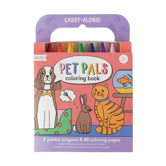 Carry-Along: Coloring Book Set - Pet Pals (10 PC Set)