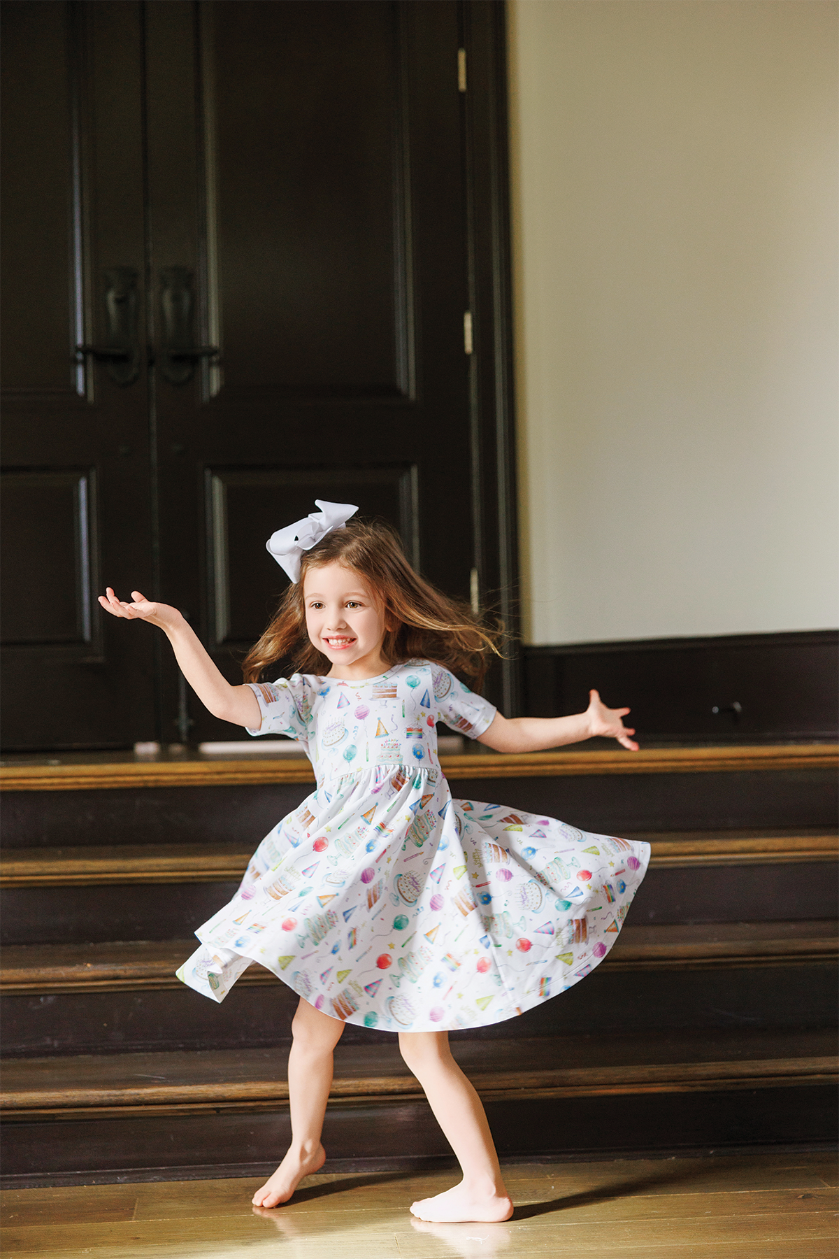 Happy Birthday Organic Cotton Twirl Dress