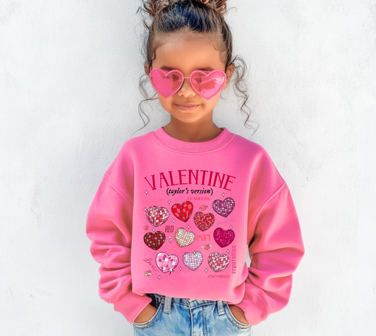 Taylor's Version | Girls Valentines Day Sweatshirt