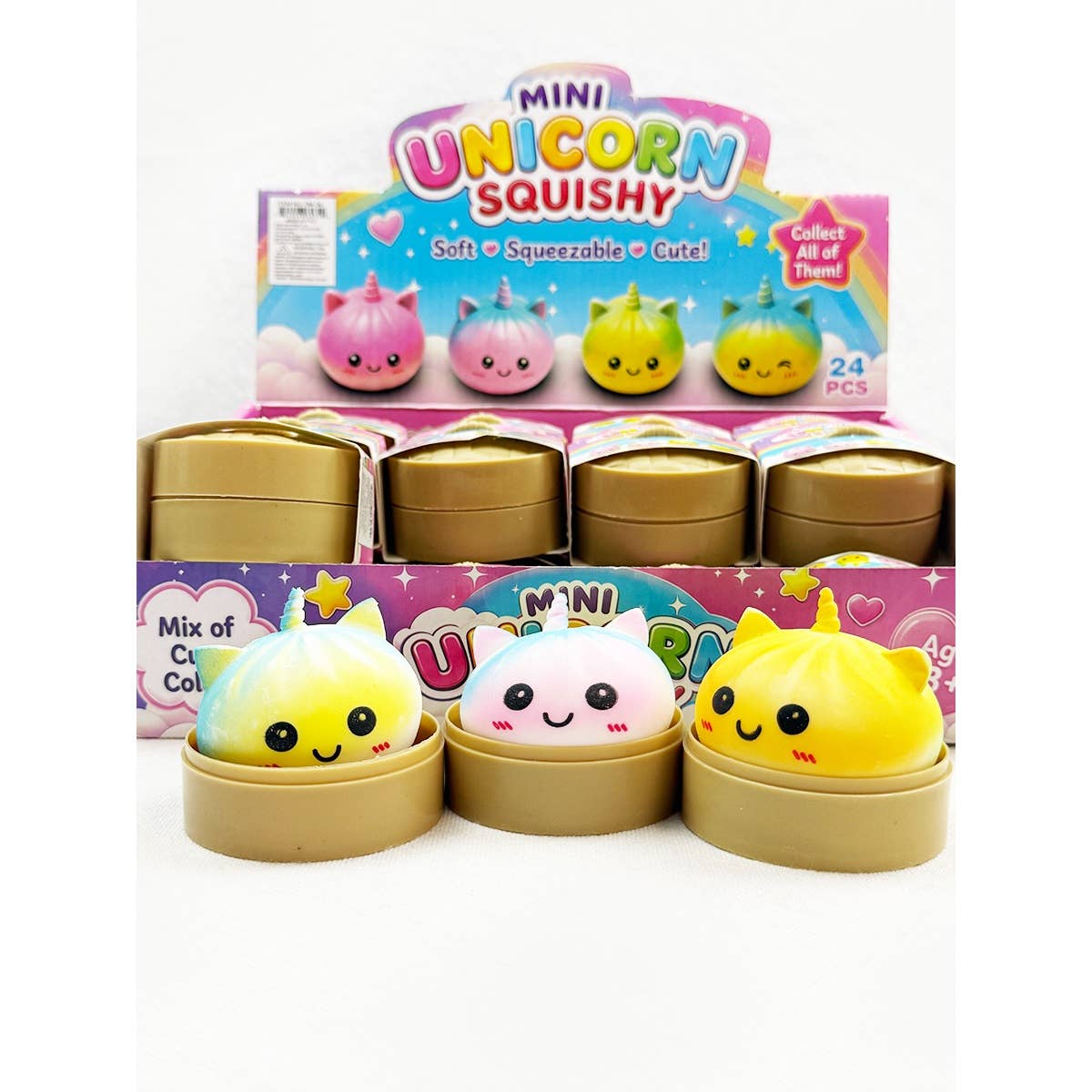 Mini Unicorn Mystery Dumpling Squishy with Steamer