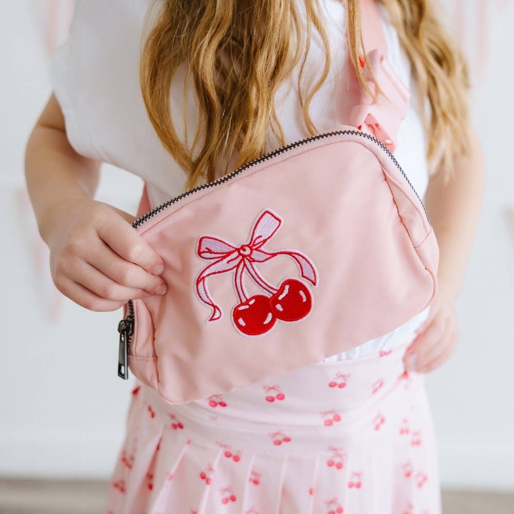 Cherry Coquette Patch Belt Bag - Childrens Summer Accessory