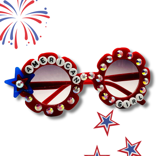 Handmade American Girl Handmade Kids Sunglasses 4th of July