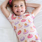 Two Piece Short Pajama Set | Poolside Pups Pink