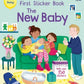 First Sticker Book The New Baby : Usborne