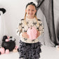 Bat Trellis Halloween Sweater - Mommy and Me