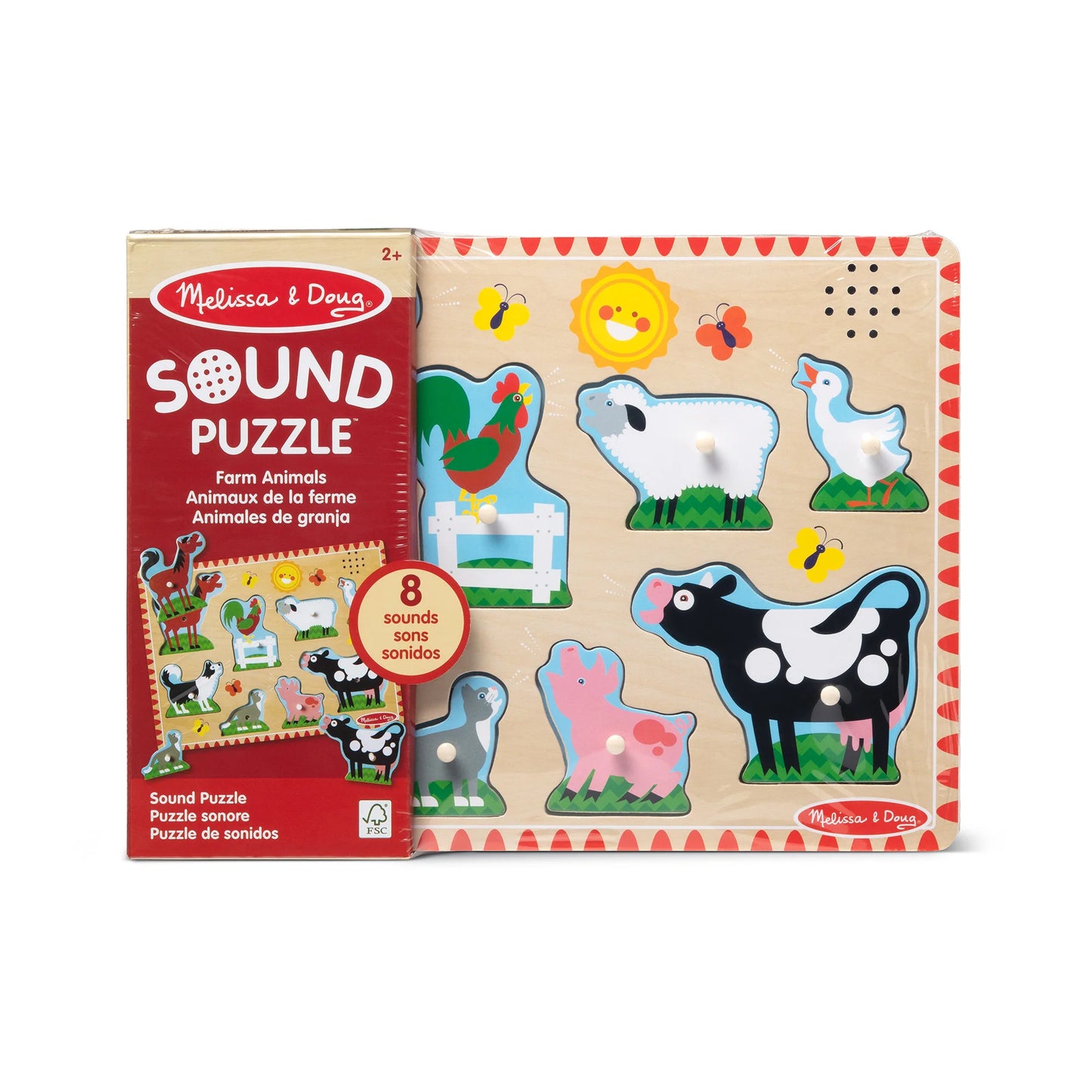 Farm Animal 8-Piece Sound Puzzle