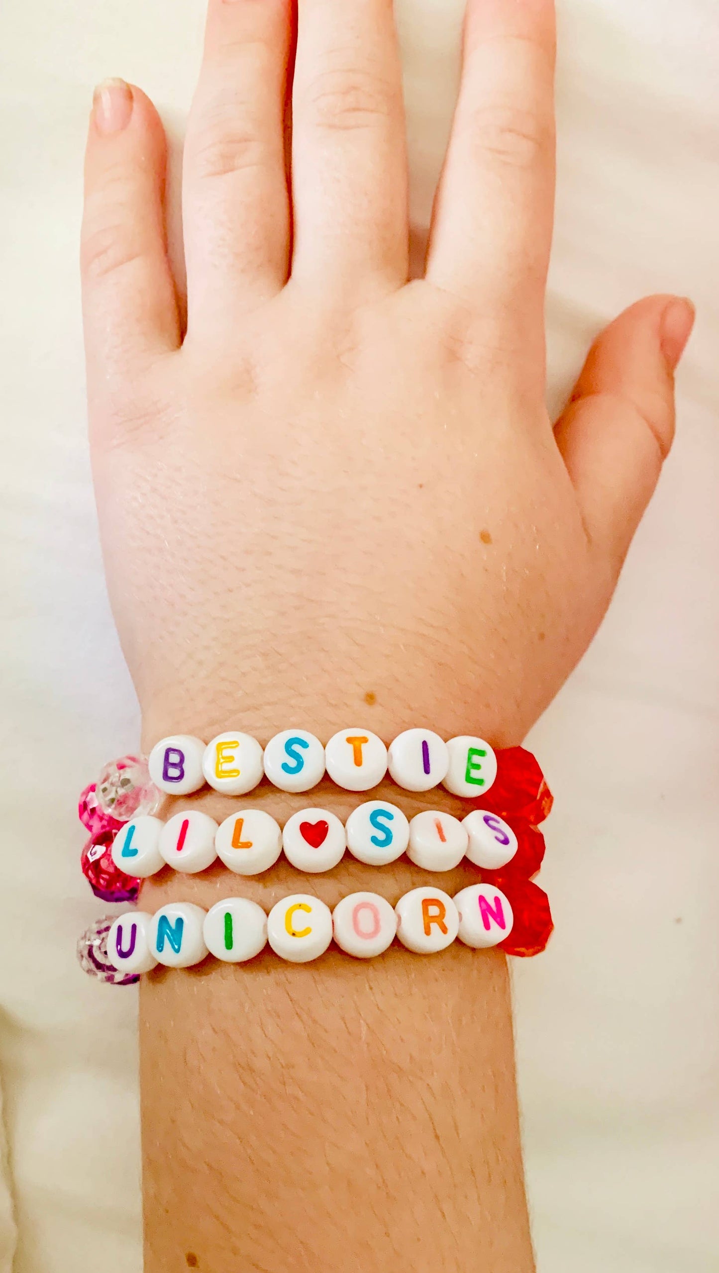 Lil Sis Rainbow Beaded Bracelet