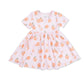 Twirly Peach Dress With Cartwheel Short Set