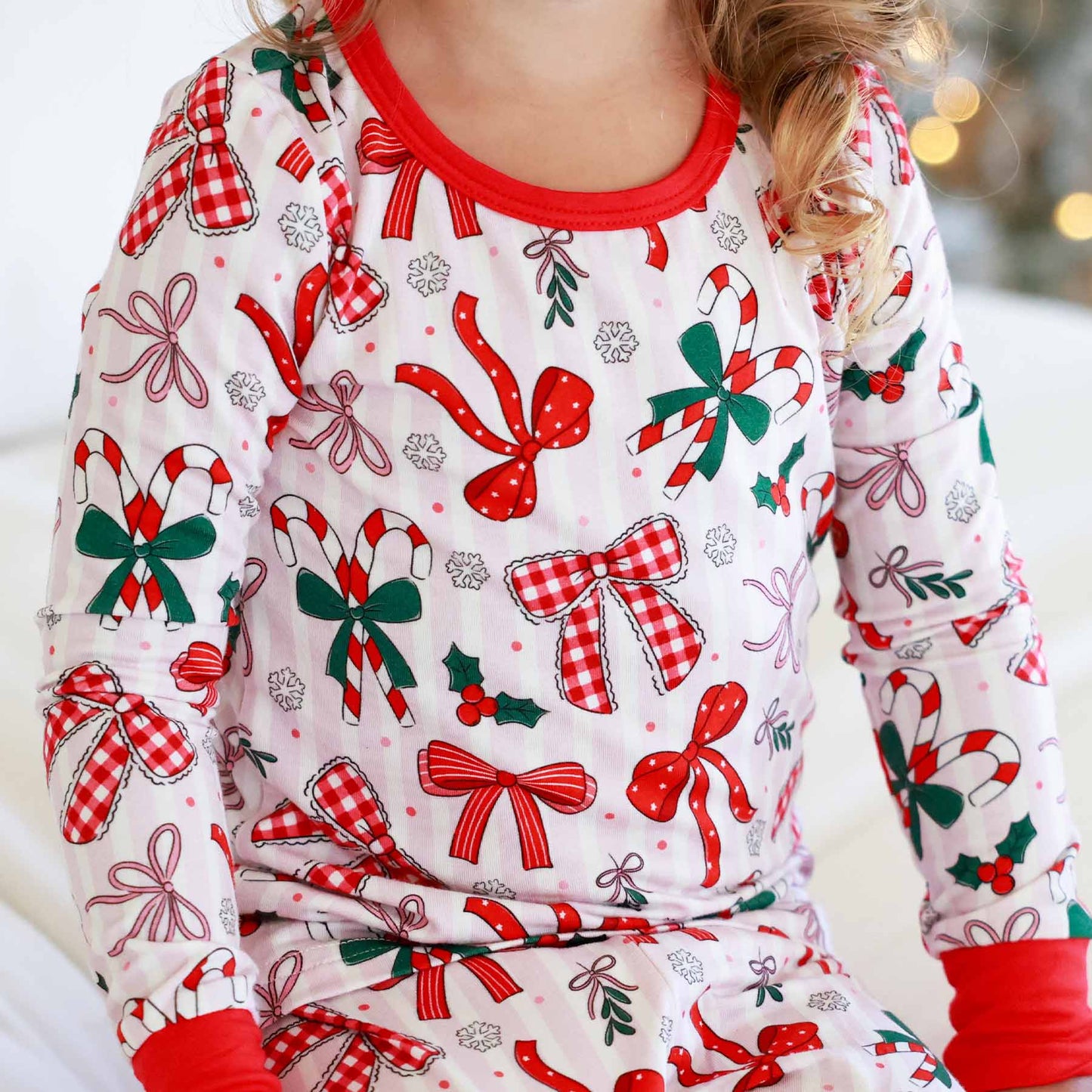 Bow What Fun Two Piece Pajama Set