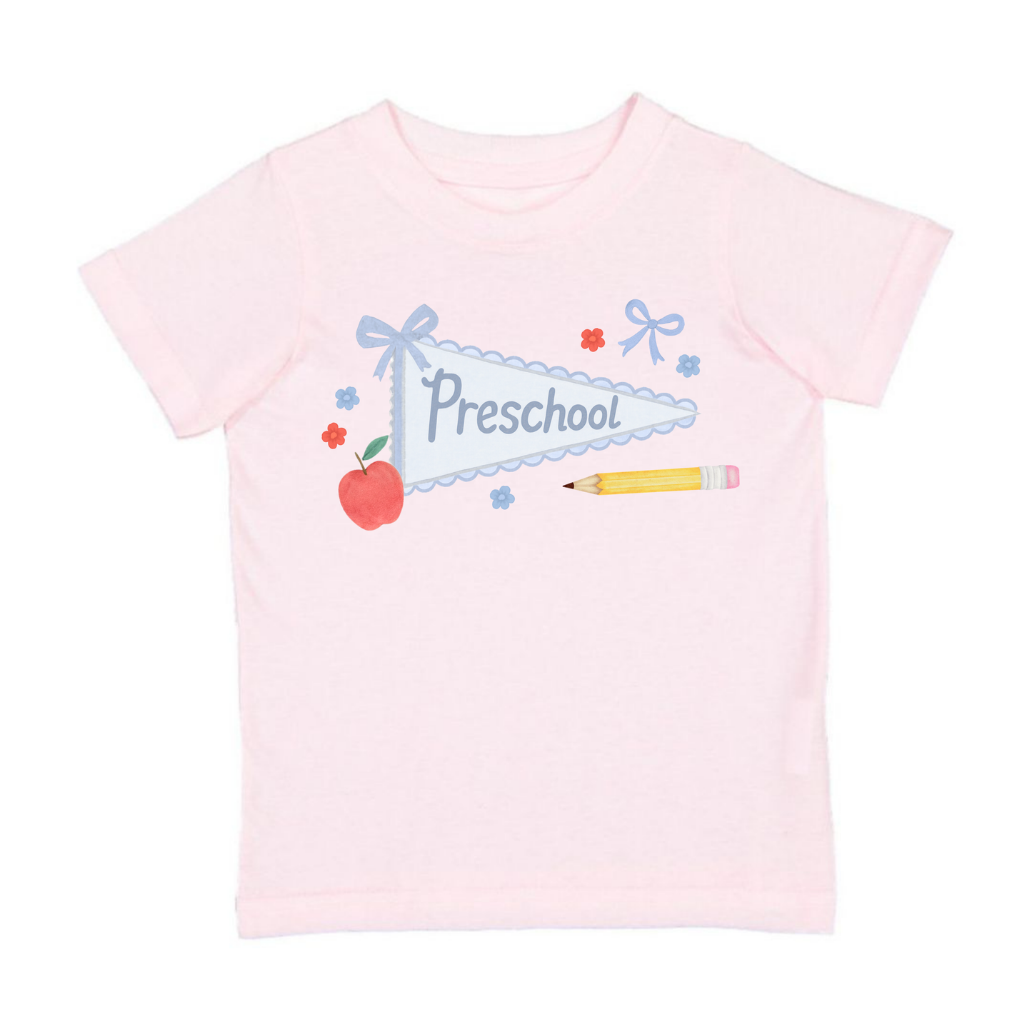Preschool Bow Pennant Short Sleeve T-Shirt