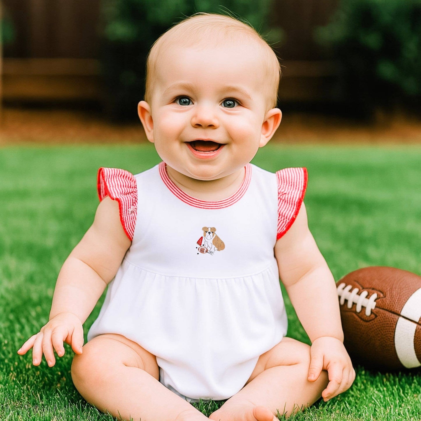 Go Dawgs! Embroidered Flutter Bubble