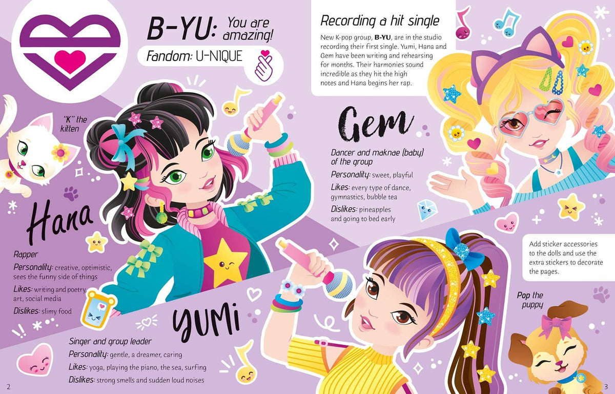 Sticker Dolly Dressing K-Pop : Usborne
