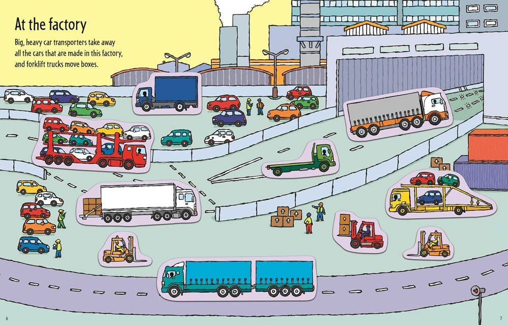 First Sticker Book Trucks : Usborne