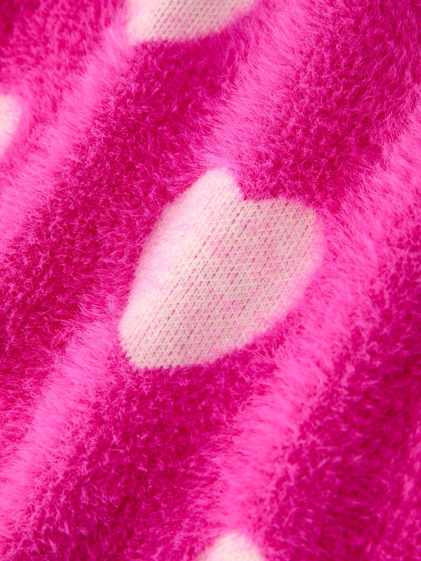 Pink Mommy & Me Heart Print Knit Pullover Sweater