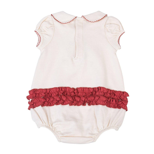 Giving Thanks Collared Short Sleeve Girl Bubble