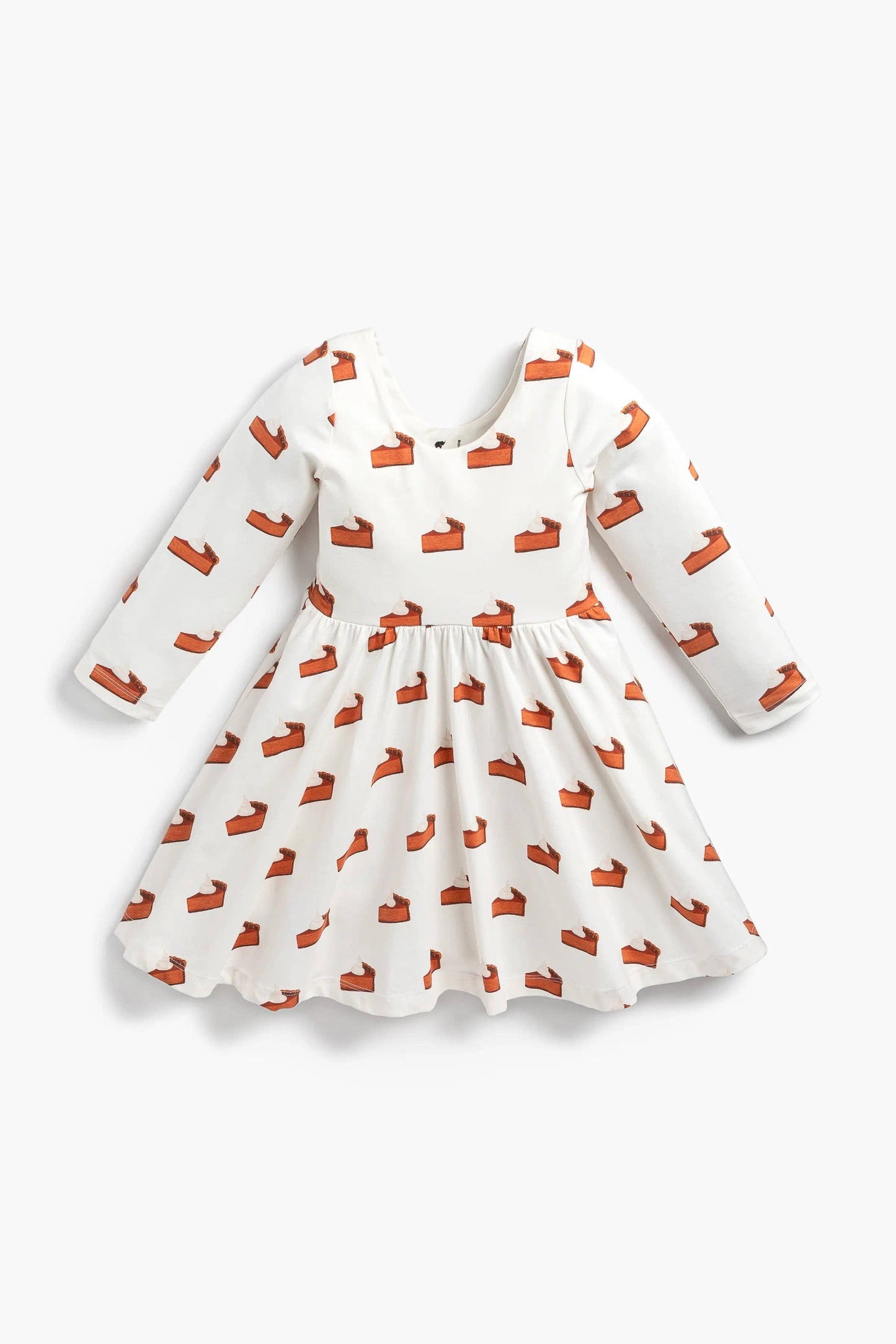Thanksgiving Long Sleeve Let's Dance Dress_Pumpkin Pie Slice