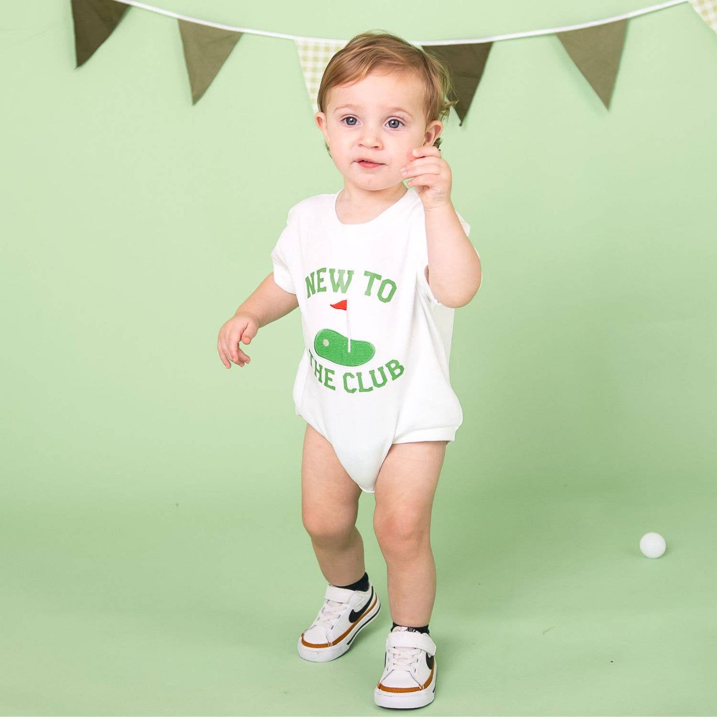 Sweet Wink New To The Club Patch Short Sleeve Romper