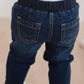 Boys Medium Wash Stretch Denim Pull-on Jeans