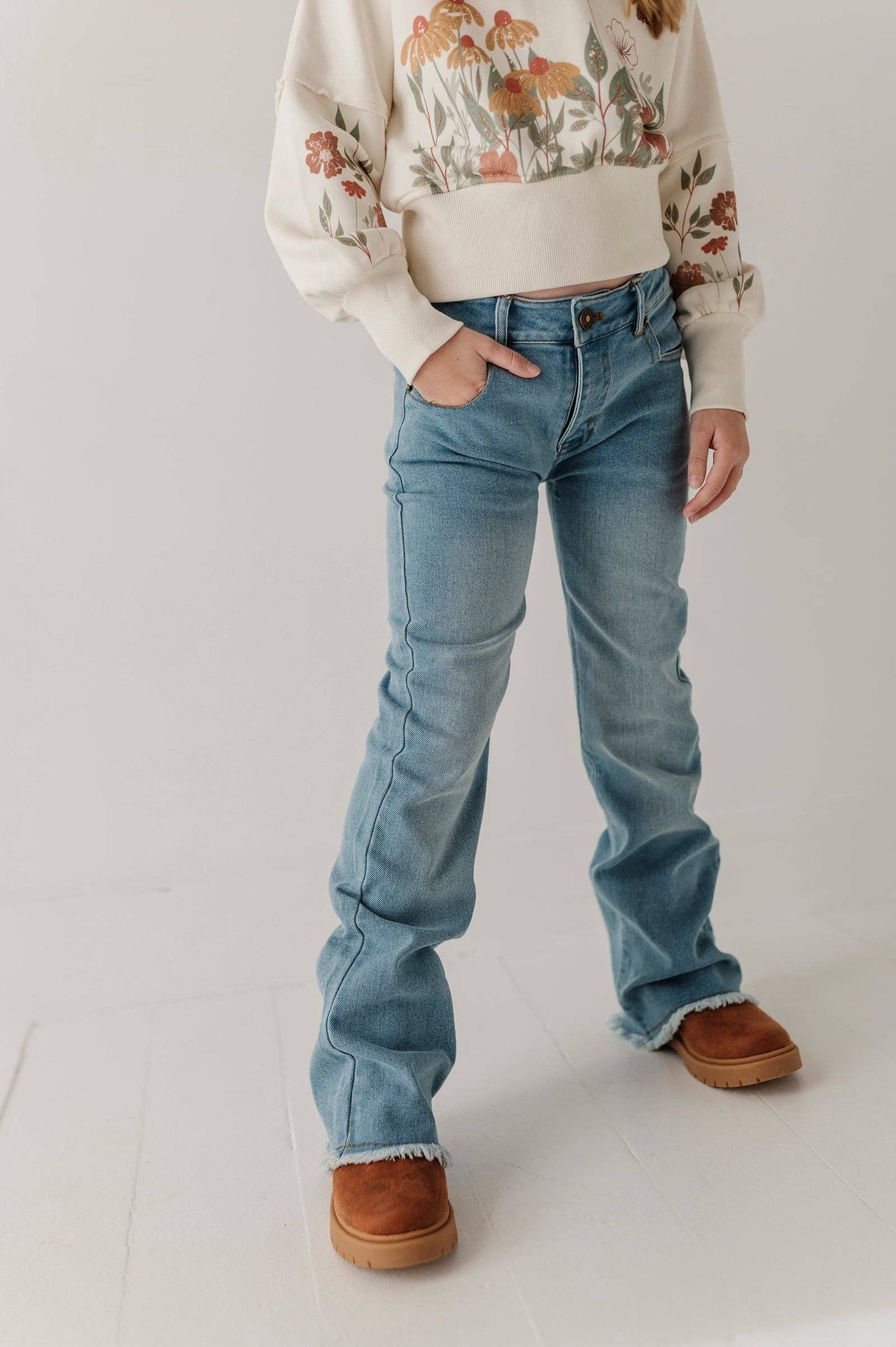 Denim Jeans with Embroidery