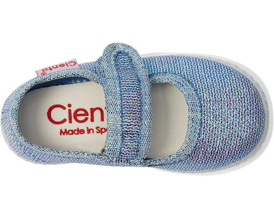 Cienta 56083.56 Blue Mermaid Rainbow Sparkle Mary Jane