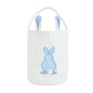 Blue Gingham Easter Bunny Basket