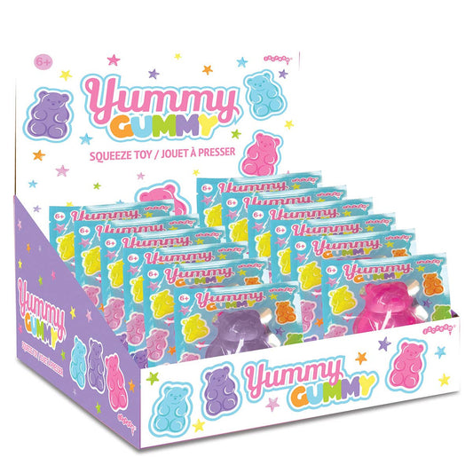 Gummy Bear Squeeze Toy PDQ - 12 pieces