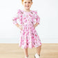 Boot Scootin' 3/4 Sleeve Ruffle Twirl Dress
