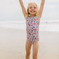 Ollie Jay Lucy Swim in Pink Celebration | girls UPF 50 swim