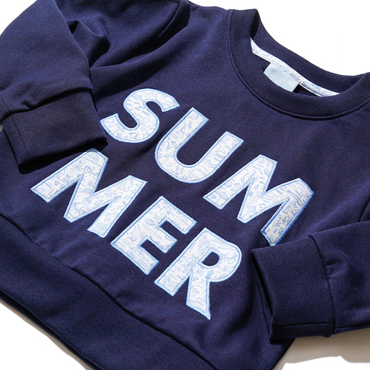Joy Street Seaside Summer Kids Crewneck Sweatshirt