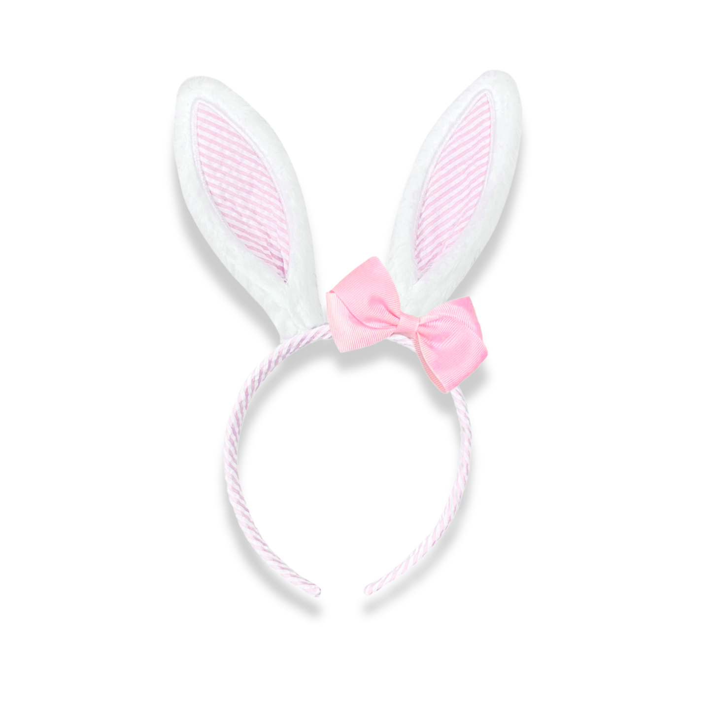 2026 Seersucker Bunny Ears (Blue, Pink)
