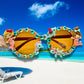 Mermaid Sea Life Handmade Kids' Sunglasses Rhinestones 