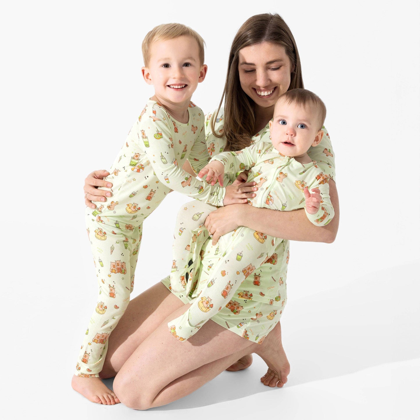 Capybara Boba Bamboo Convertible Footie