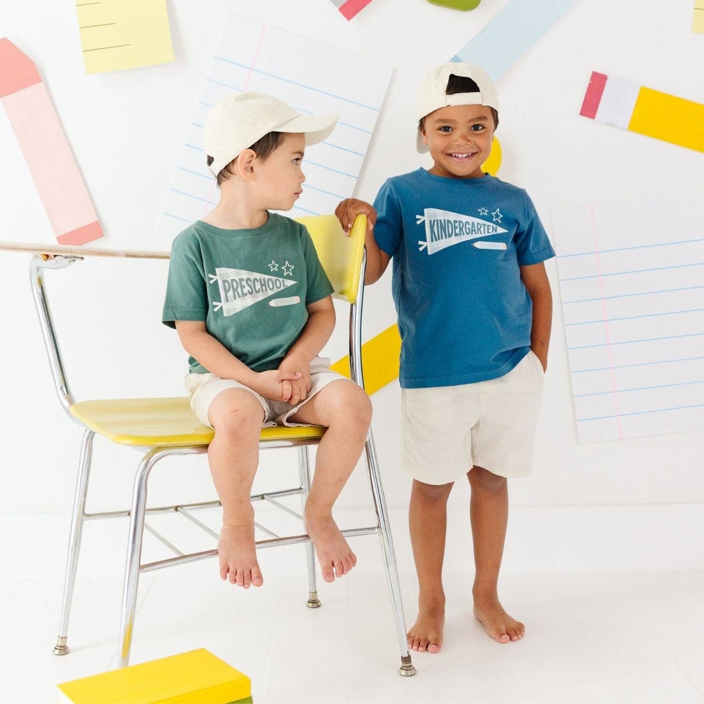 Kindergarten Pennant Short Sleeve T-Shirt - Boys Clothing