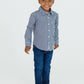 Boys Medium Wash Stretch Denim Pull-on Jeans