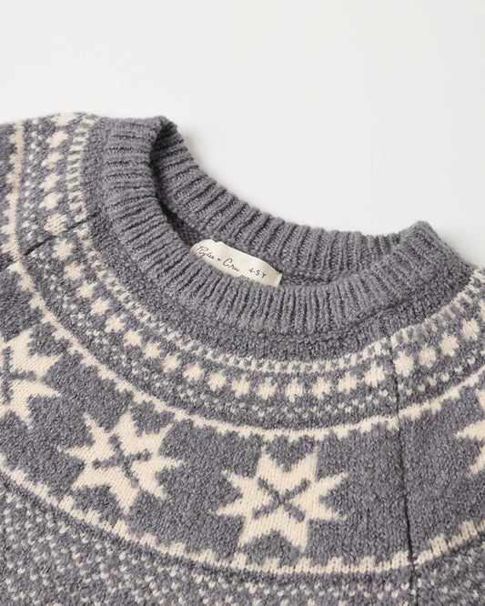 Fair Isle Sweater - Slate