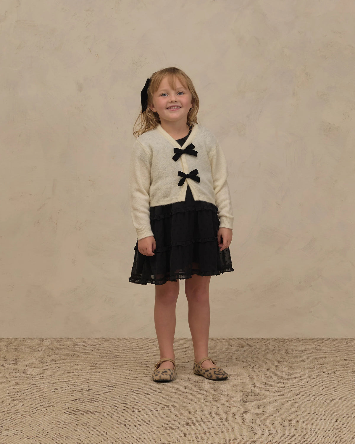 Noralee Bow Cardigan Ivory